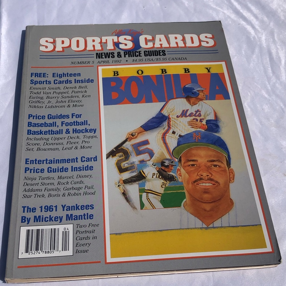 April 1992 Sports cards news
